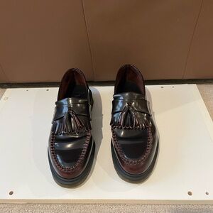 Dr. Martens tassel loafers cherry red